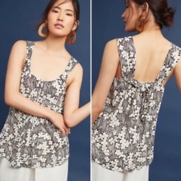 Anthropologie Vanessa Virginia Knotted Scoop Neck - Picture 1 of 7